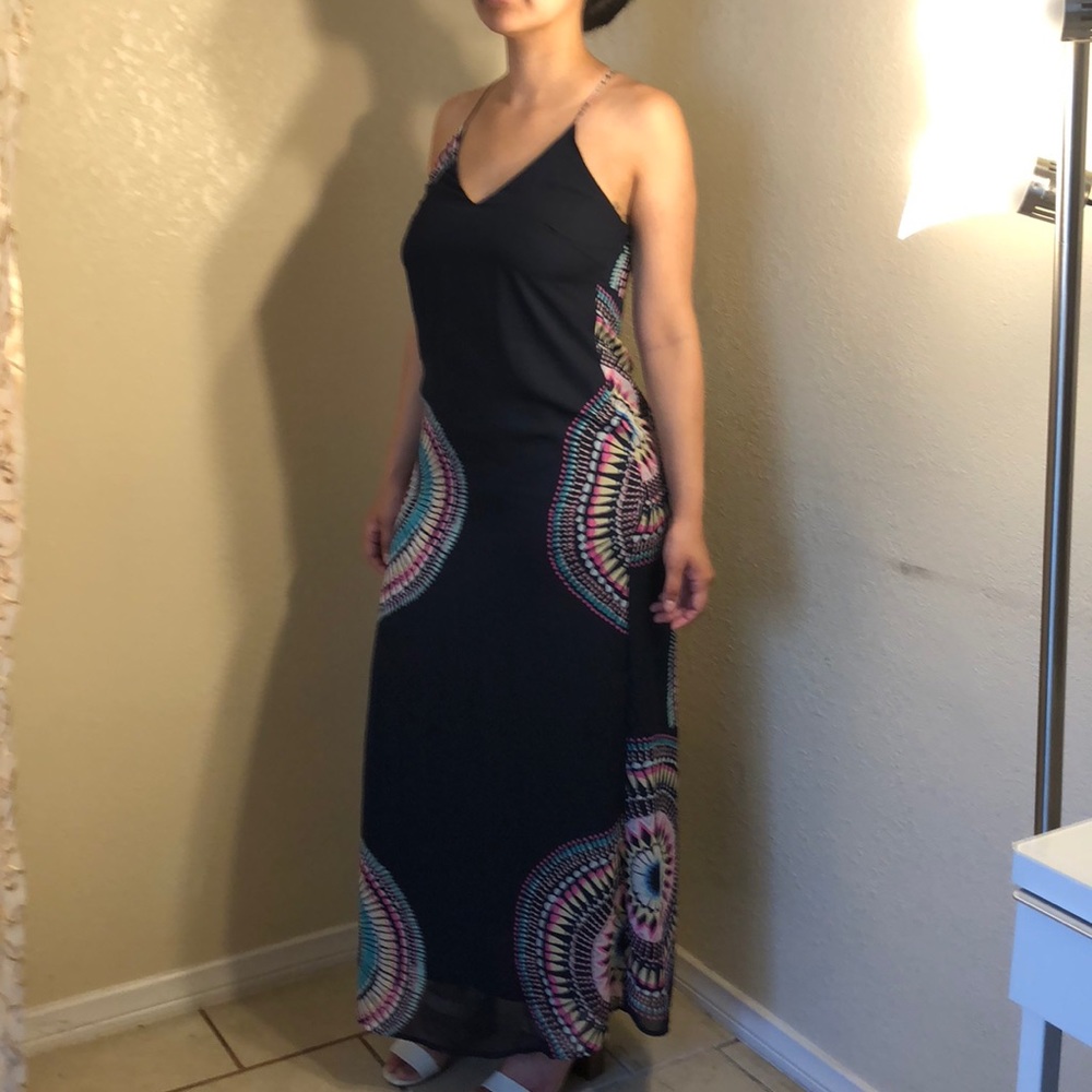 Long blue old navy dress